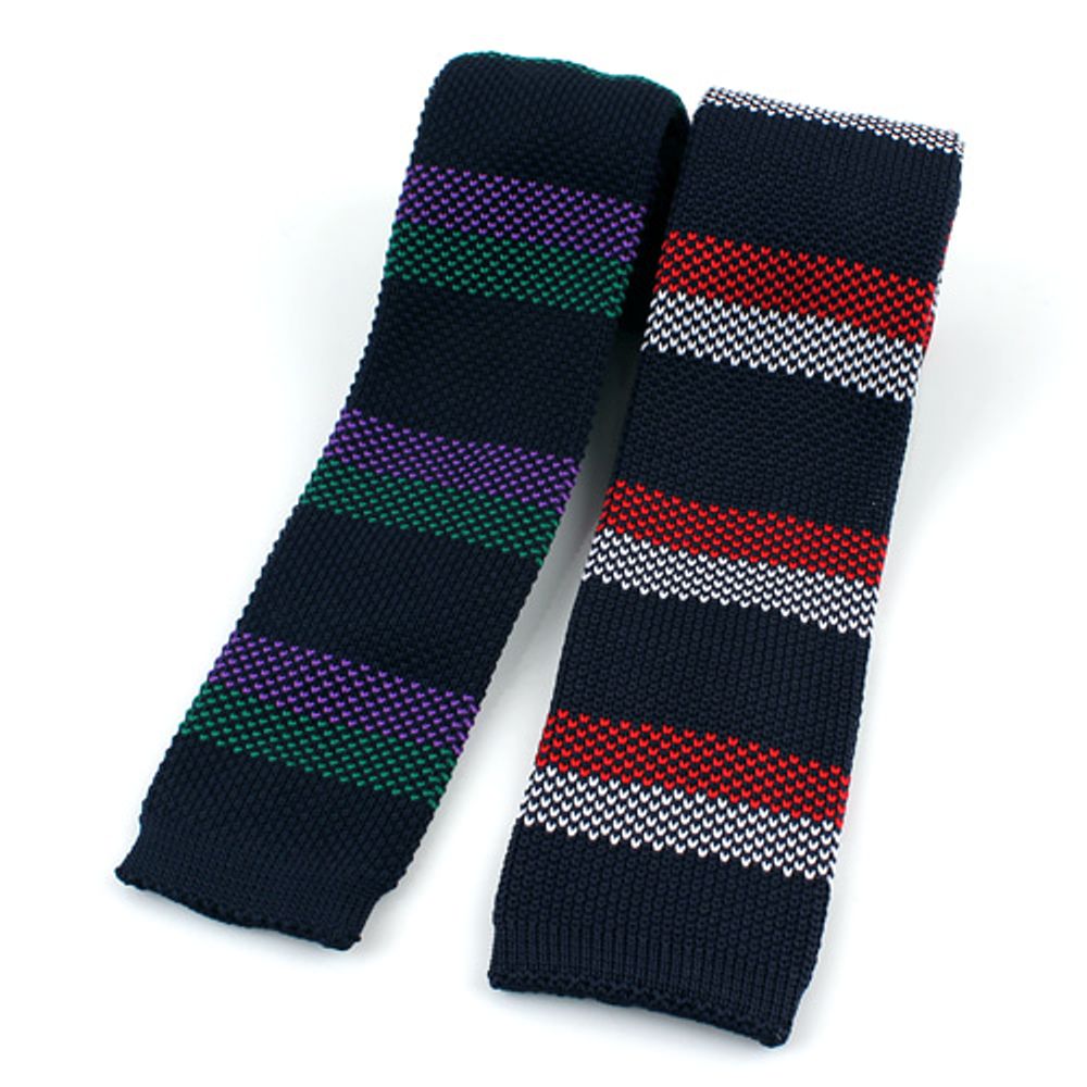 [MAESIO] KNT5003 Knit Stripe Necktie Width 6.3cm 2Colors _ Men's ties, Suit, Classic Business Casual Fashion Necktie, Knit tie, Made in Korea